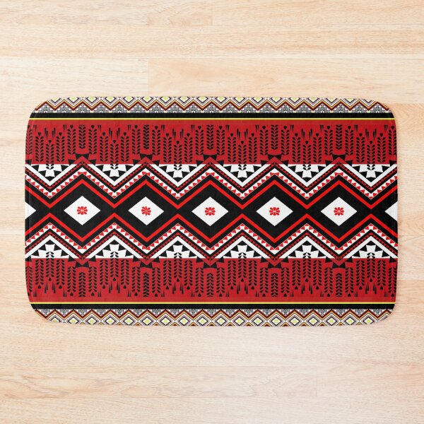 Item preview, Thai isaan ethnic stlye pattern - red and black waves designed and sold by Sukjai@Design.