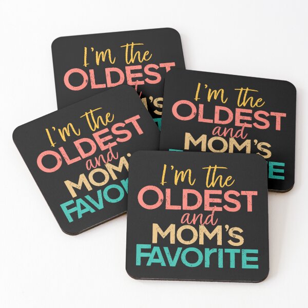 Item preview, I'M The Oldest And Mom's Favorite Funny Matching Sibling designed and sold by JeneMindy.