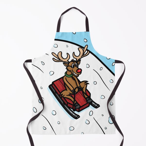 Item preview, Reindeer Riding Sled - Cute Christmas Reindeer designed and sold by Jeanna’s Designs.