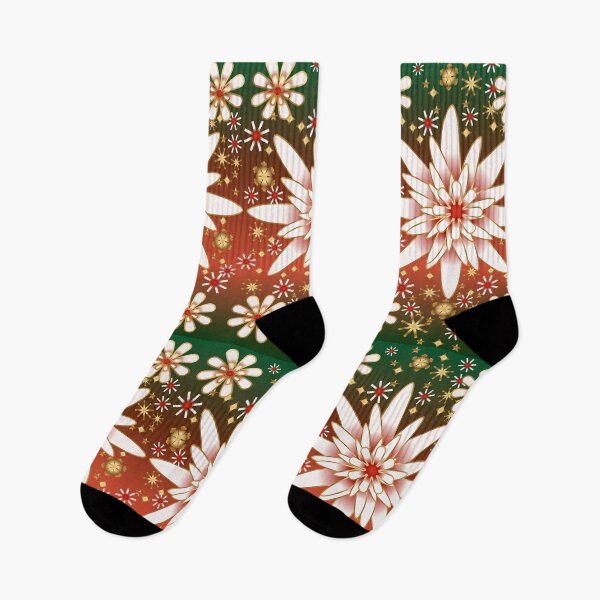 Item preview, Cozy Christmas Poinsettia & Starburst Gradien designed and sold by HopeAndHustle.