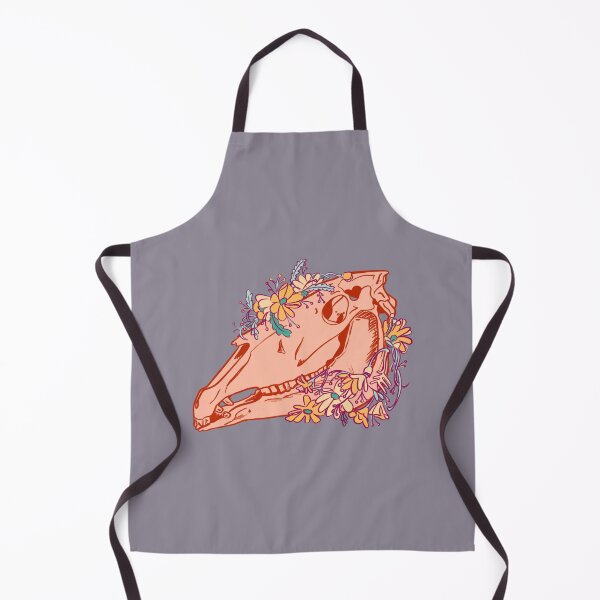 Item preview, Cute Spooky Mari Lwyd Horse Skull – Floral Gothic Occult Illustration for Gothmas & Halloween designed and sold by kawaicherrypi.