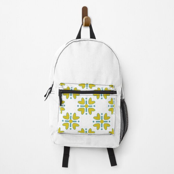Item preview, A minimalist abstract geometric print with mustard-colored hearts designed and sold by JuKoArt.
