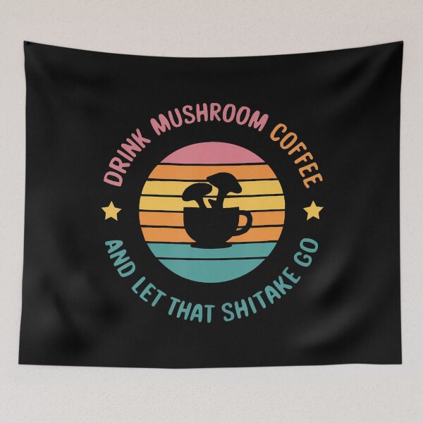 Item preview, Mushroom Diet Caffeine Mushroom Coffee Drinker designed and sold by JeneMindy.