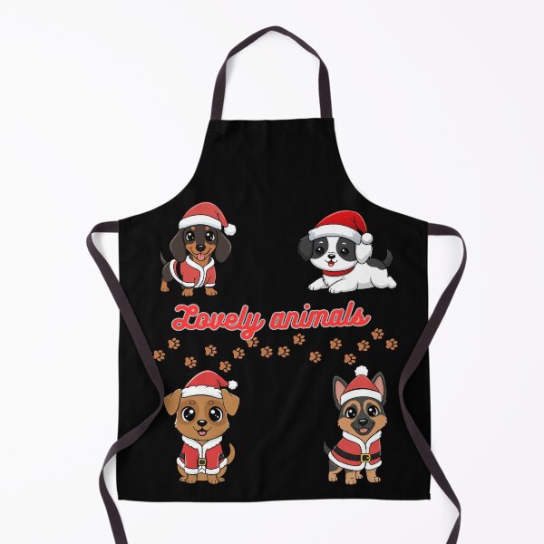 Item preview, Cute Christmas puppies in festive outfits Lovely animal designed and sold by MegiSmile.