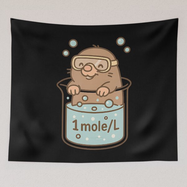 Item preview, 1 Mole Per Liter Funny Chemistry Humour designed and sold by SharronDawn.