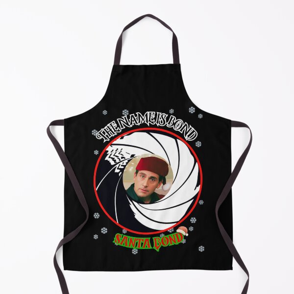 Item preview, THE NAME IS BOND SANTA BOND Michael Scott Art | The Office Humor designed and sold by Thorn & Ember.