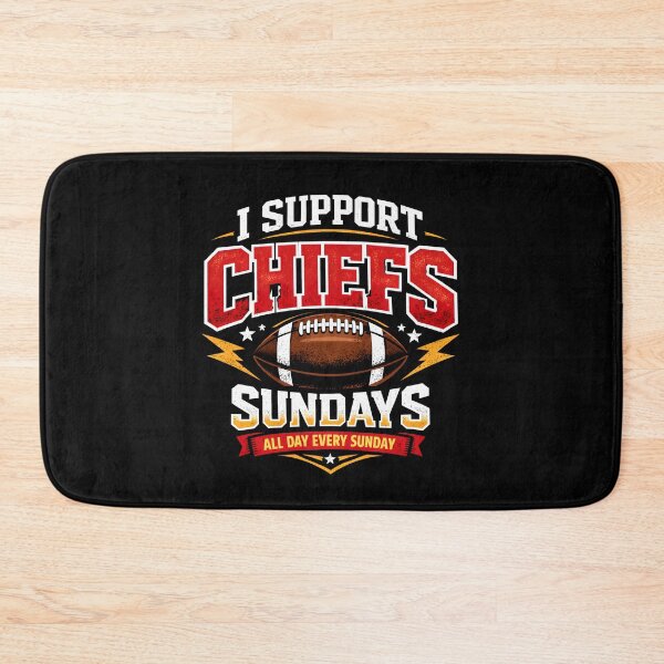 Item preview, I support Chiefs Sundays Game Day Vibes designed and sold by D-Signa.
