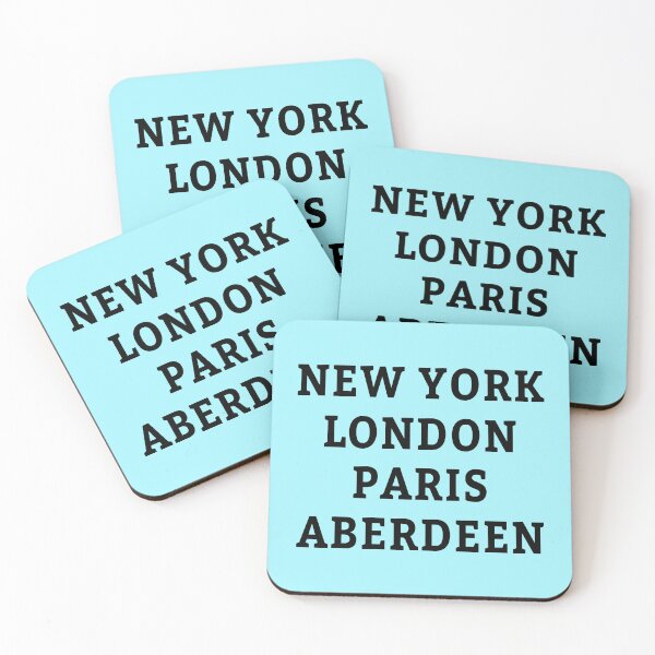 Item preview, New York, London, Paris, Aberdeen designed and sold by Jeallan Designs.