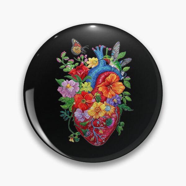 Item preview, Colorful Hand-Embroidered Heart designed and sold by SAUHER.