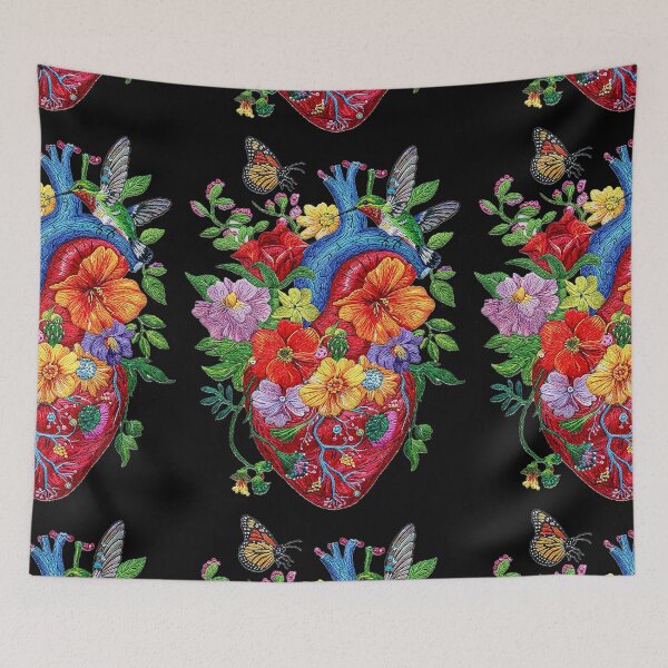 Item preview, Colorful Hand-Embroidered Heart designed and sold by SAUHER.