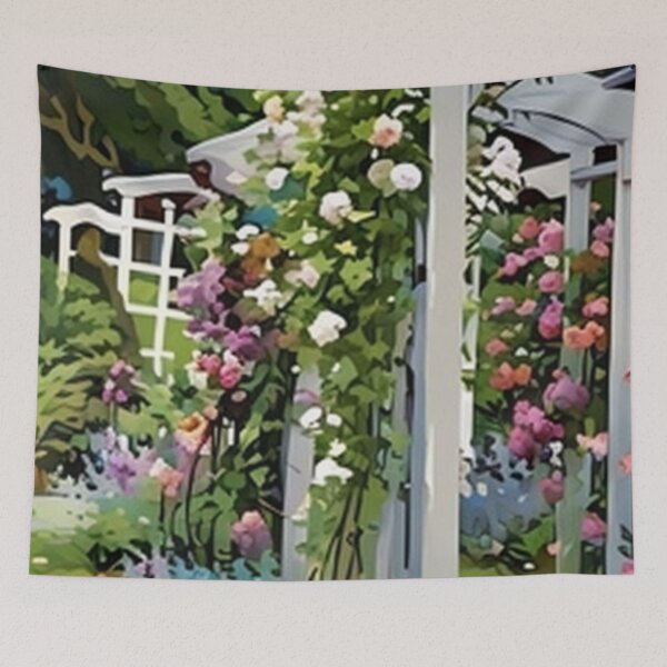 Item preview, Arbor of Climbing Roses =painting designed and sold by tomorrowsart.