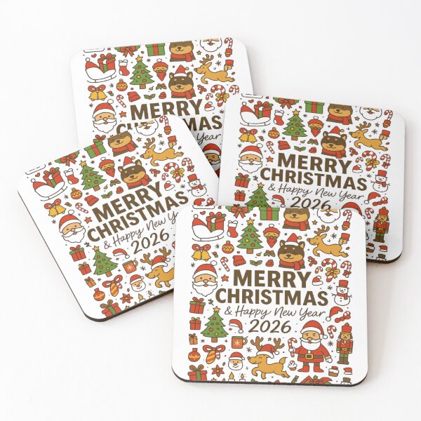 Item preview, Merry Christmas & Happy New Year 2026 - Festive Mega Icon Collage Design designed and sold by BhumiBliss.