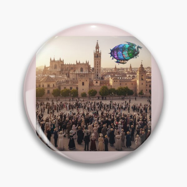 Item preview, Historic Art Nouveau Spain Landmarks Seville 1900’s  Airship  designed and sold by AppliedAtelier.