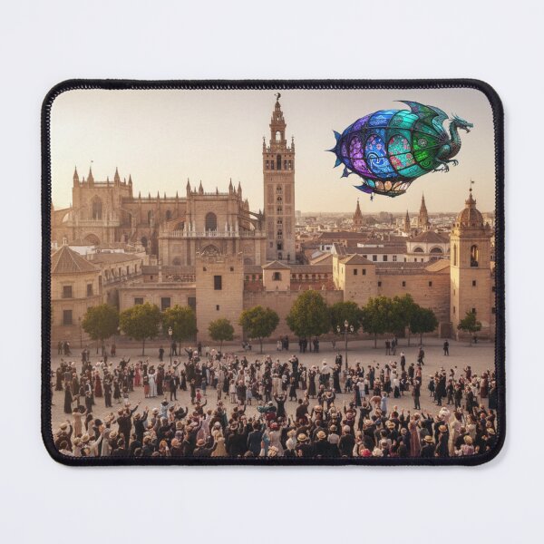 Item preview, Historic Art Nouveau Spain Landmarks Seville 1900’s Airship designed and sold by AppliedAtelier.
