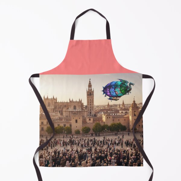 Item preview, Historic Art Nouveau Spain Landmarks Seville 1900’s Airship designed and sold by AppliedAtelier.