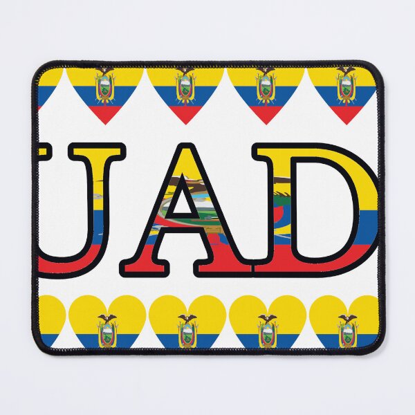 Item preview, Ecuador Flag Letters And Hearts designed and sold by TheIconSmith.