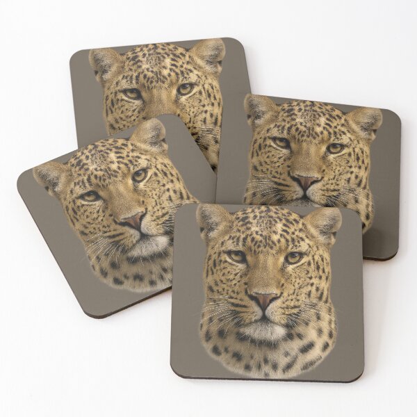 Item preview, Leopard Wildface Artwork – Realistic Wildlife Portrait designed and sold by BROHLine Studio.