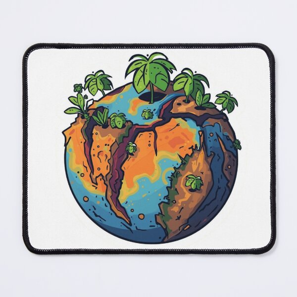 Item preview, Cracked Earth, Growing Hope – Environmental Resilience Illustration designed and sold by Scattered-Words.