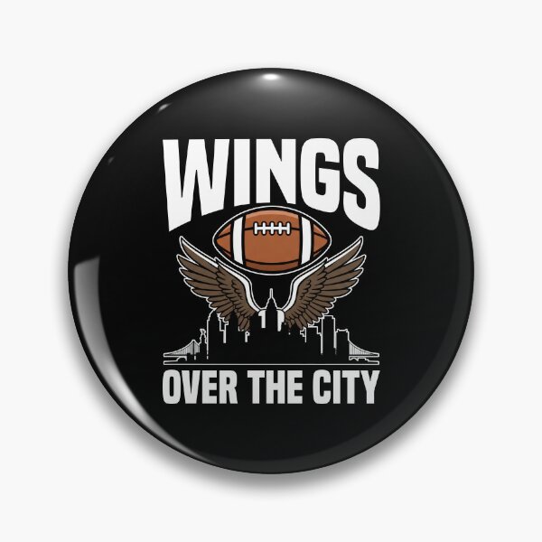 Item preview, WINGS OVER THE CITY - PHILADELPHIA FOOTBALL designed and sold by KEF Custom.