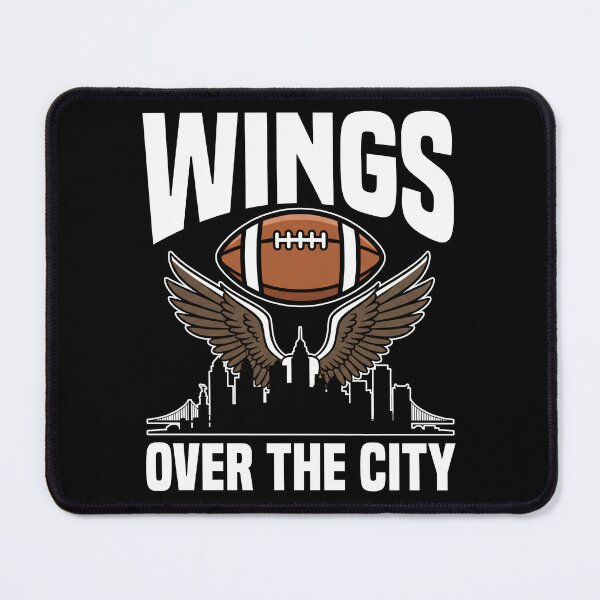 Item preview, WINGS OVER THE CITY - PHILADELPHIA FOOTBALL designed and sold by KEF Custom.