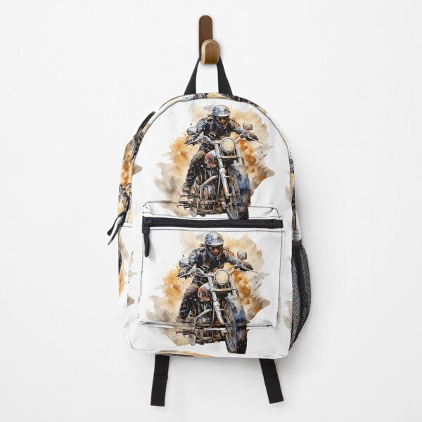 Item preview, Female Motorcycle Rider – Powerful Watercolor Moto Art designed and sold by DesignArtist.ia.