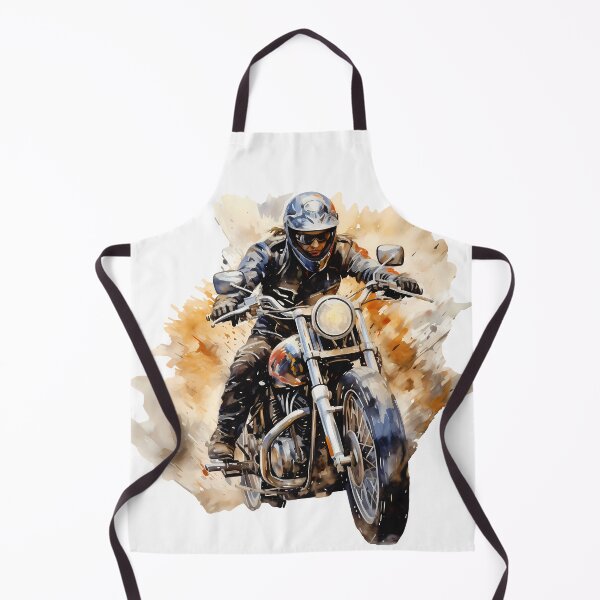 Artikelvorschau, Motorradfahrerin – Ausdrucksstarke Aquarell-Motorradkunst entworfen und verkauft von DesignArtist.ia.