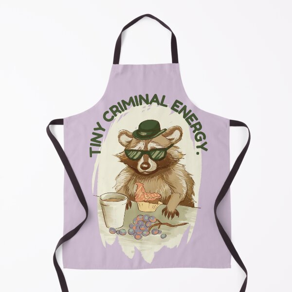 Item preview, Tiny Criminal Energy- Funny Raccoon Purple Background designed and sold by DanniDan.