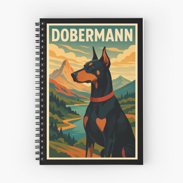 Item preview, Dobermann Alpine Valley designed and sold by Flying Doggo.