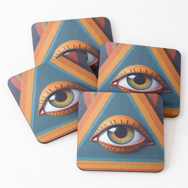 Item preview, Abstract eye in triangular composition designed and sold by Mianku | Für das Leben.