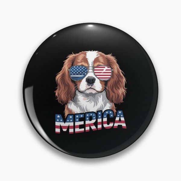 Item preview, Merica Cavalier King Charles Spaniel USA 4th Of July  designed and sold by MarryIsMonth.