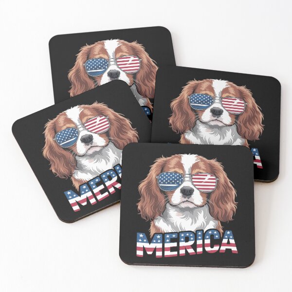 Item preview, Merica Cavalier King Charles Spaniel USA 4th Of July  designed and sold by MarryIsMonth.