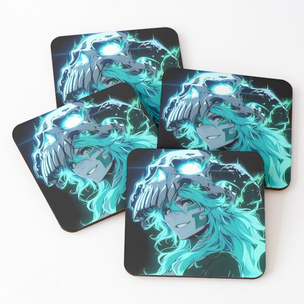 Item preview, Espada-Neon Skull Sorceress – Electric Spirit Warrior Anime Art designed and sold by Dyan4.