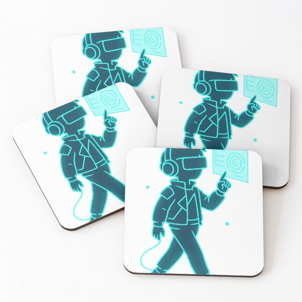 Item preview, Neon Cyber Kid Aesthetic | Futuristic VR Glow Art | Trending Retro Tech T-Shirt Sticker Phone Case designed and sold by zevorgue.