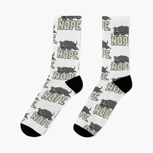 Item preview, Tired Nope Lazy Pitbull designed and sold by Petzzz.