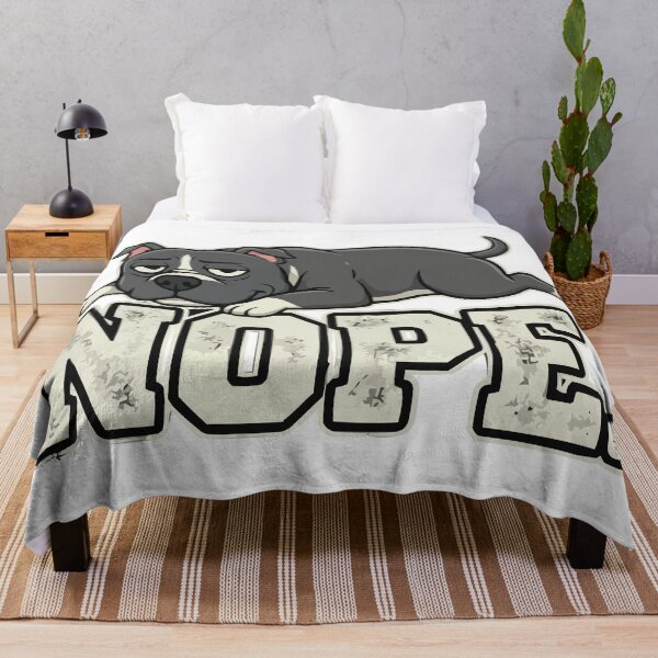 Item preview, Tired Nope Lazy Pitbull designed and sold by Petzzz.