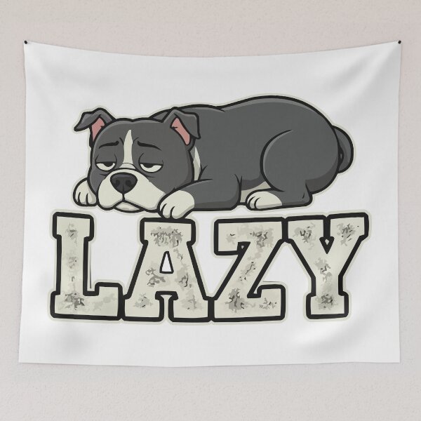 Item preview, Tired Lazy Pitbull designed and sold by Petzzz.