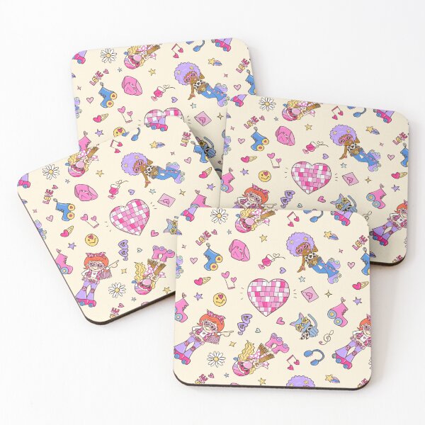 Item preview, Valentine’s Day Disco with Cowgirls (Cream) designed and sold by HarunaMcDesigns.