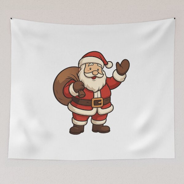 Item preview, Santa Claus with Gift Sack – Transparent Christmas Design designed and sold by luckyyouth.