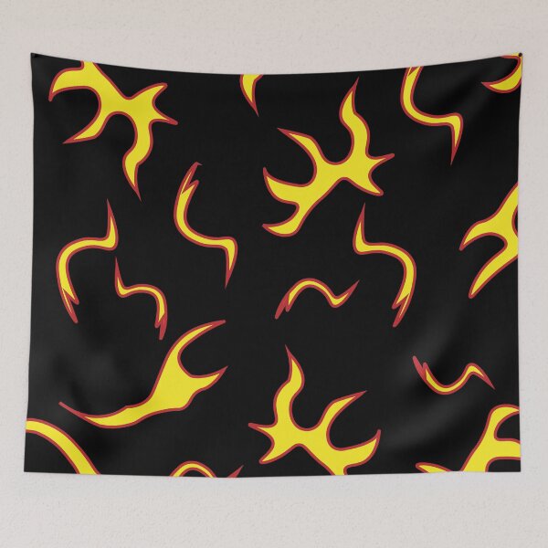 Item preview, Neon Fire Flame Pattern designed and sold by Digital Muse Store.