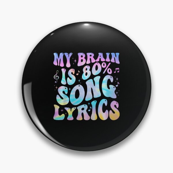 Item preview, My Brain Is 80 Percent Song Lyrics Music Lover Funny designed and sold by JuneLisa1.