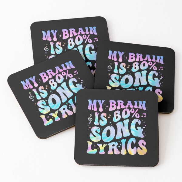 Item preview, My Brain Is 80 Percent Song Lyrics Music Lover Funny designed and sold by JuneLisa1.