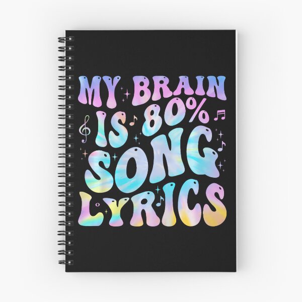 Item preview, My Brain Is 80 Percent Song Lyrics Music Lover Funny designed and sold by JuneLisa1.