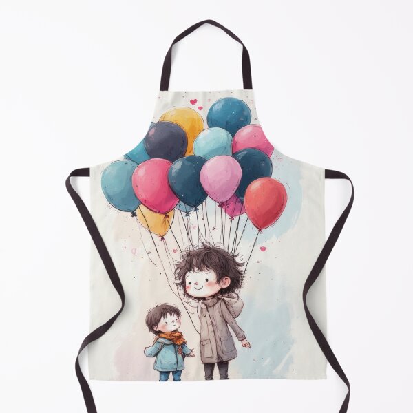 Item preview, Siblings with balloons full of love designed and sold by Mianku | Für das Leben.