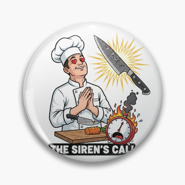 Item preview, Easily Distracted by Knives – The Chef’s Siren Call designed and sold by w66aboo.