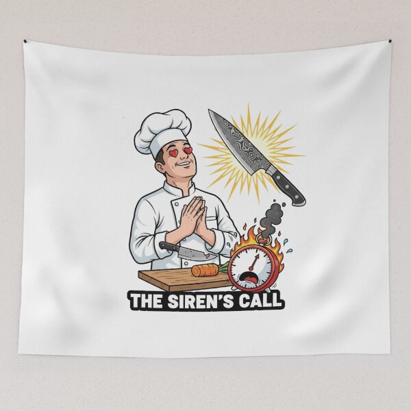 Item preview, Easily Distracted by Knives – The Chef’s Siren Call designed and sold by w66aboo.