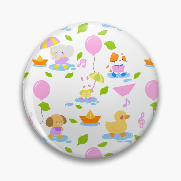 Item preview, Baby Shower Rainy Parade Pattern designed and sold by KJackArtwork.