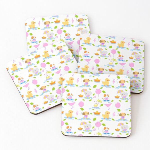 Item preview, Baby Shower Rainy Parade Pattern designed and sold by KJackArtwork.