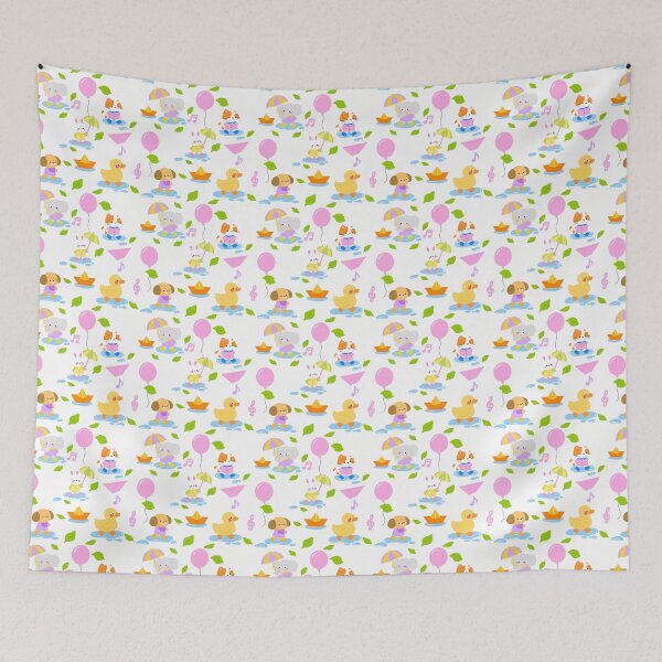Item preview, Baby Shower Rainy Parade Pattern designed and sold by KJackArtwork.