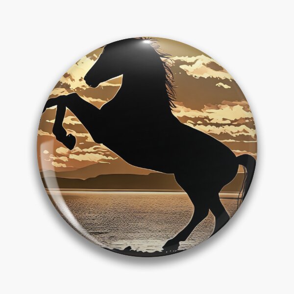 Item preview, Rearing Horse at Sunset designed and sold by tomorrowsart.