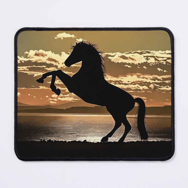 Item preview, Rearing Horse at Sunset designed and sold by tomorrowsart.